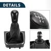 TUCKBOLD Covered Manual Gear Shift Knob for VW Black 5-Speed E-os 2006-2015 (1pc)