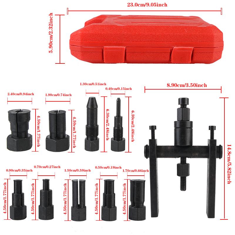 Remover Automotive Tools Motorcycle Bearing Disassembly Tools Aluminum Wheel Bearing Kit 10 Pcs/Set Seal Driver Installer
