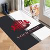 Custom Name Sunderland Crystal Velvet Floor Rug Personalized Text Soft Carpet Home Decor