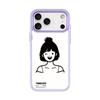 Applicable to Apple 17 mobile phone case 16 replaceable back plate 15promax magnetic mobile phone case sketch short hair ball head