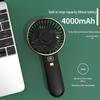 Tragbarer Mini-USB-Wiederaufladbarer Tischventilator mit Digitalanzeige