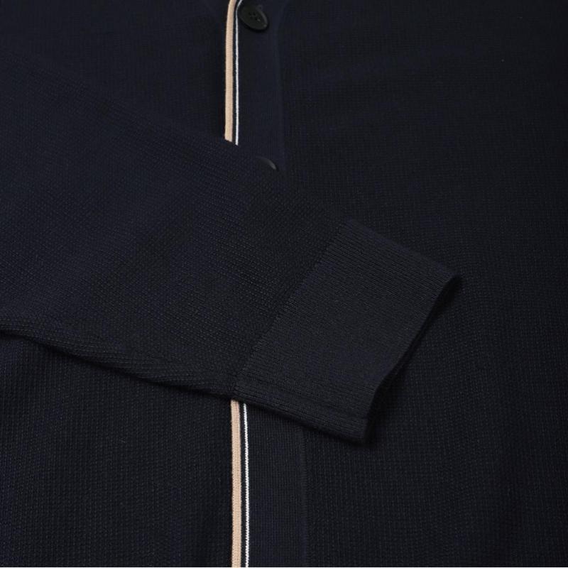 Daks Viscose Blend Tipping Cardigan Dmp1swcd101n1