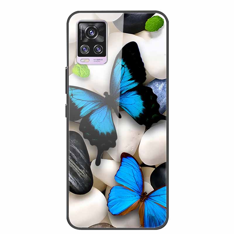 For Vivo V20 Pro Phone Case V 20 Pro Soft Bumper Tempered Glass Hard Back Covers Cases For Vivo V20 Pro Case 6.44" Coque Fundas