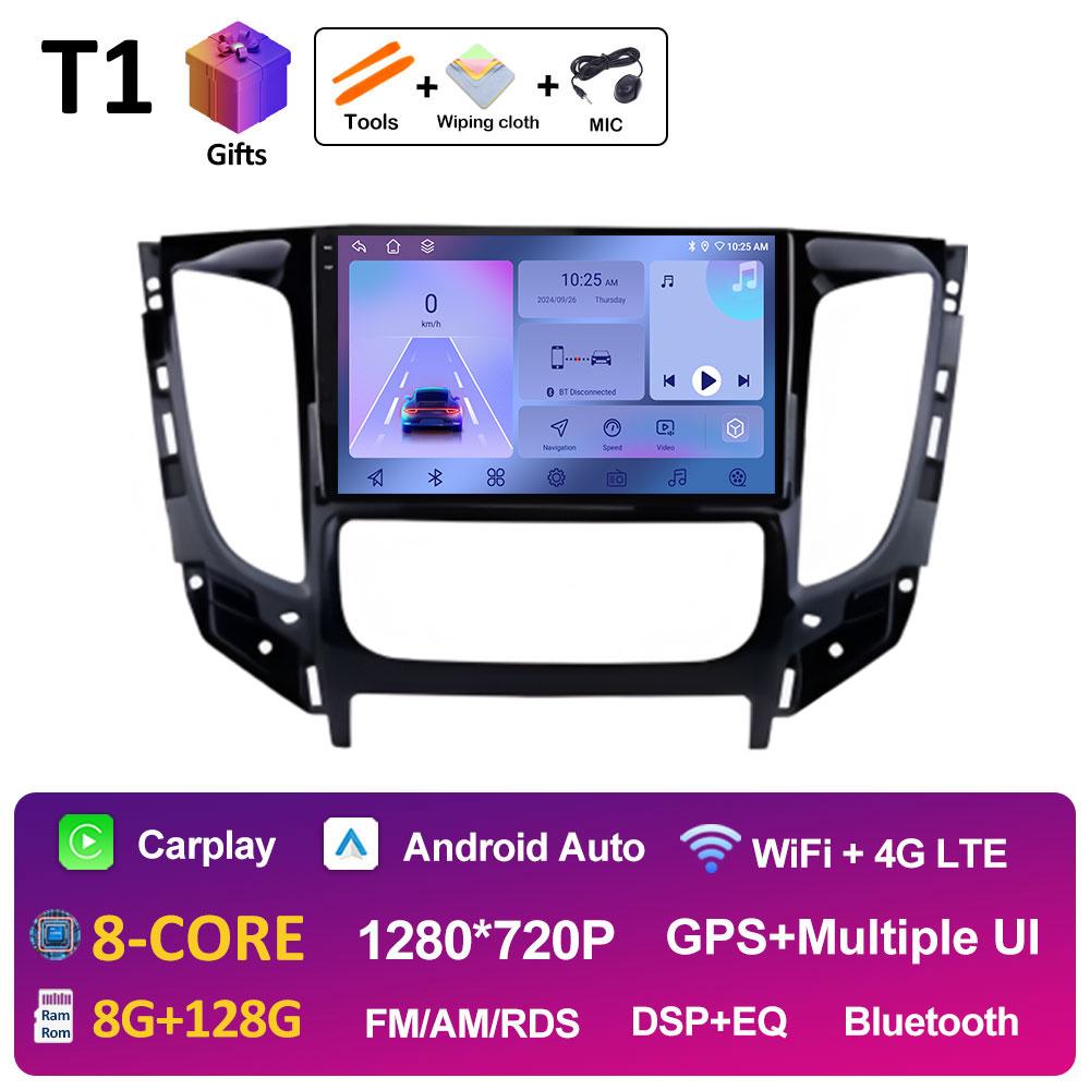 Car Multimedia Video Radio Player For Mitsubishi Pajero Sport 3 L200 5 Triton 3 2015 2016 2017 - 2019 Wireless Carplay Head Unit