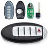 Smart Fernbedienung Keyless Entry Autoschlüsselanhänger Ersatz 433MHz 4A Chip für Nissan Altima Sentra Versa KR5TXN4 S180144803 5 Tasten