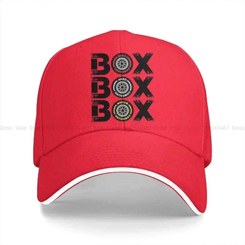 Box Box Box Tyre Compound Baseball Caps Peaked Cap Sun Shade Hats for Men Women