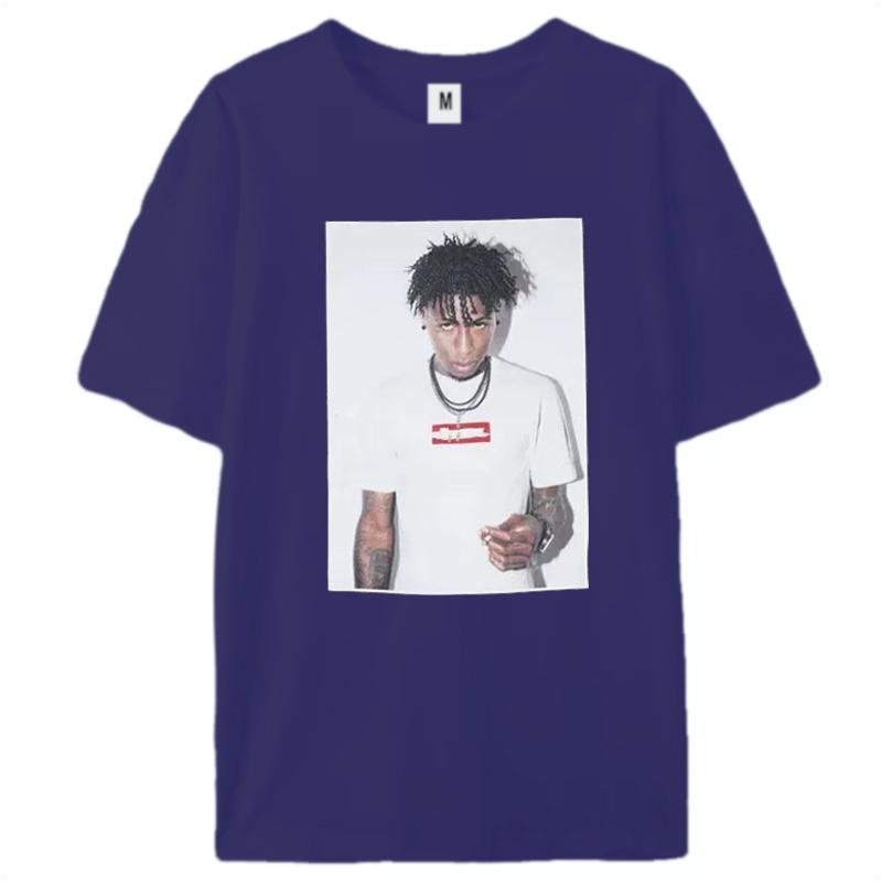 2025 Summer New Men's T-shirt American Alphabet Print Short Sleeve Loose Small and Popular Fashion Brand Couple High Street Top