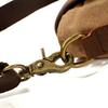 New Men's Fashion Crossbody Bag Shoulder Bag Oil Waxed Canvas with Leather Leisure Outside Travel Bag