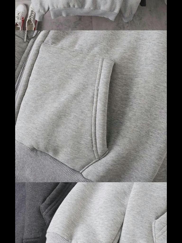 Men's Hong Kong Style Japanese Zipper Sweatshirt - Early Autumn Trendy Loose Cardigan Jacket