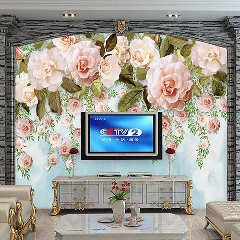 Wallpaper Modern Simple Flowers Murals Living Room Bedroom Home Decor Wall Papers For Walls 3d