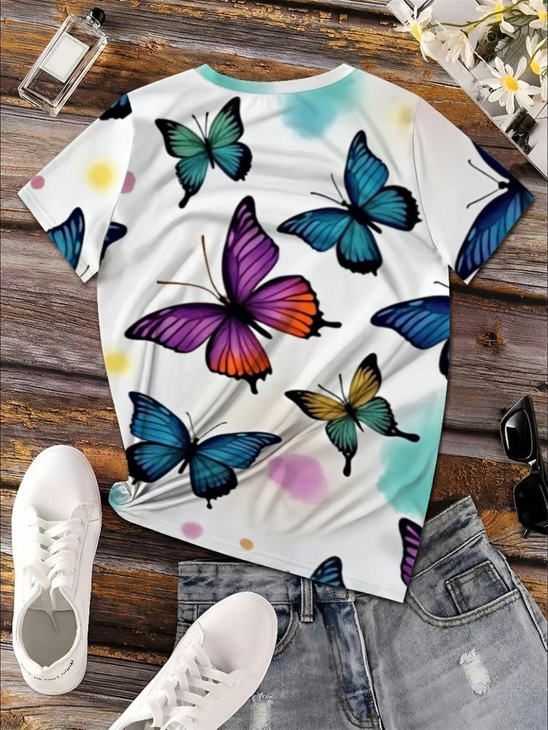 Women's Summer V-Neck Short Sleeve T-Shirt