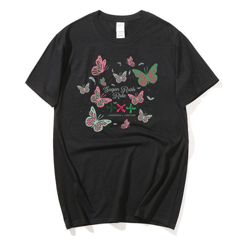 Twice Around Harajuku Printed Fashion Men S And Women S T-Shirts Top Short Sleeves S