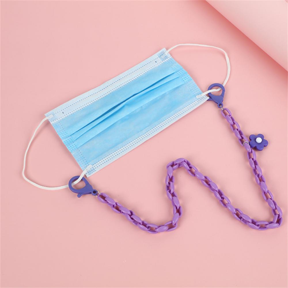 1~4 STÜCKE 70cm Mode Acryl Mundnasenmasken-Kette Damen Anti-Rutsch Maskenband Brillenketten Halskette Maskenhalter Umhängeband Maske