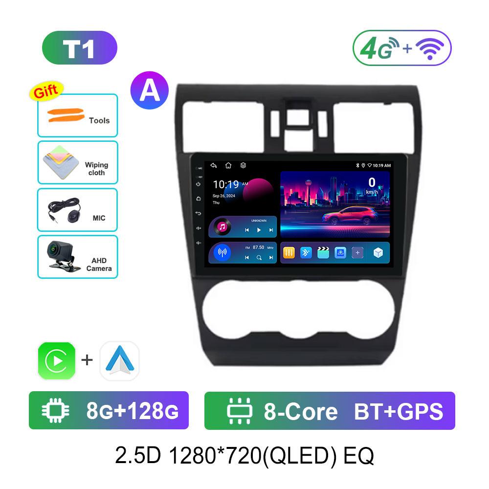 Android OS Navi GPS Car Radio Multimedia Player for Subaru Forester 4 SJ XV WRX 2012 - 2015 2018 DSP Stereo 4G QLED Screen WiFi