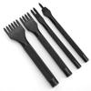 4pcs 1/2/4/6 Prong Leather Craft Chisel Leather Stitching Punch  For DIY Leather Crafting