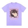 Save The EnvironUnisext Eat Plastic Cute Cat Graphic T Shirt Funny Unisex Women O-Neck Clothing T-shirts 100% Cotton Oversized T-shirt