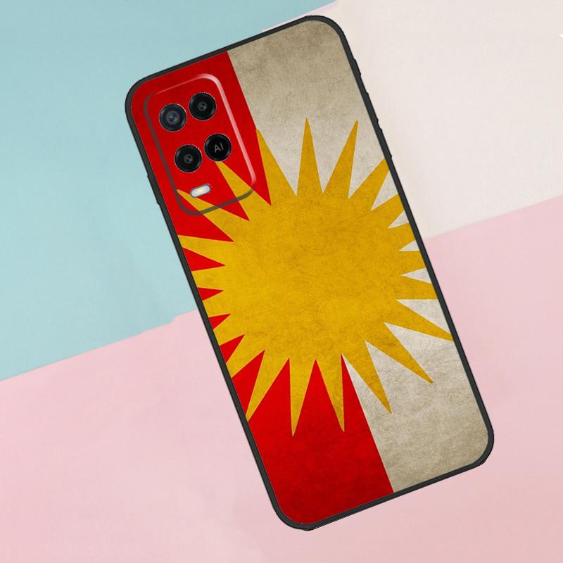 Yazidis Flag For Oppo A16 A76 A96 A15 A80 A60 A40 A94 A54 A98 A78 A18 A38 A58 A17 A77 A74 A57S Phone Case