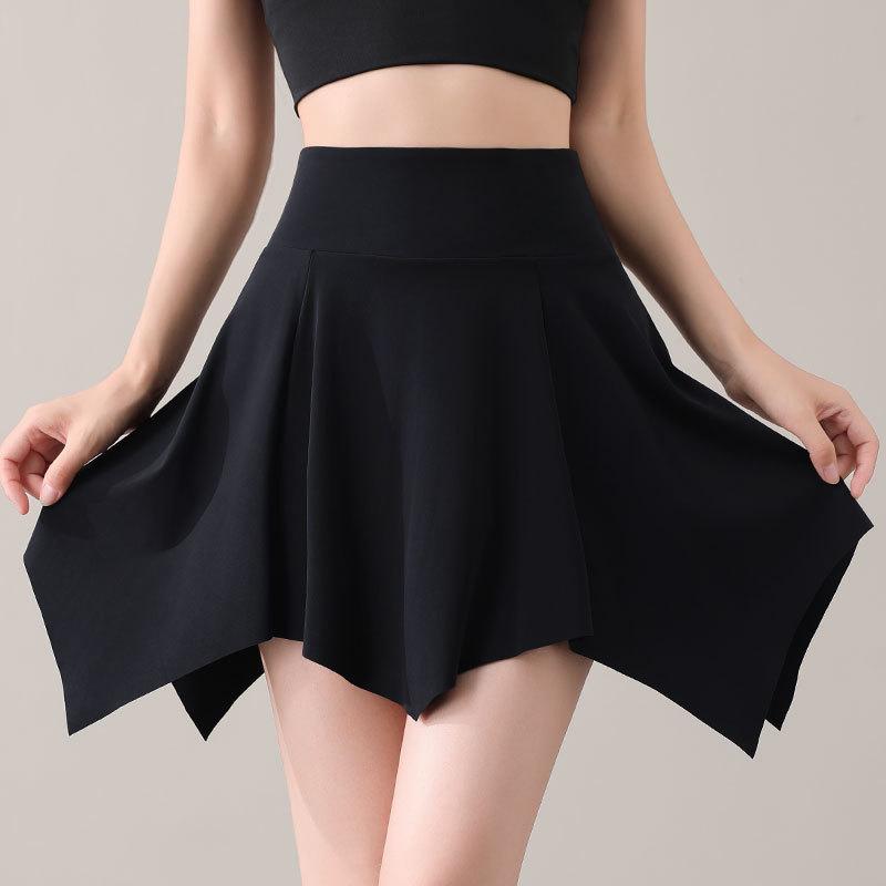 Women's Summer 2025 Quick-Dry Sportswear Set: Pleated Tennis Skort and Fitness/Yoga Outfit