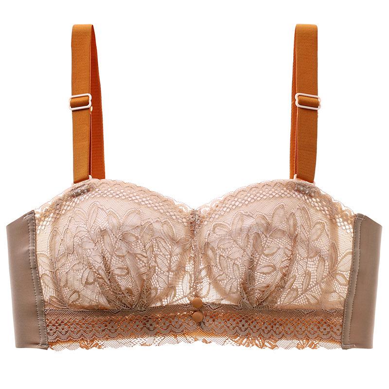 

Нековзаюча нижня білизна Gather. Жіночий тонкий бюстгальтер-трубка з обтягнутими грудьми. Комфортна колекція підгрудей. Літо проти обвисання. 44/100D