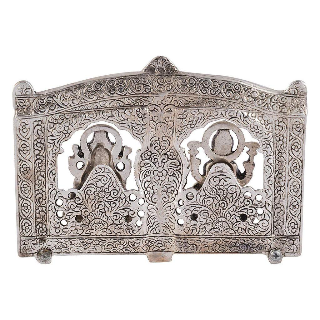 ®–Plated Laxmi Ganesh Idol- Gift for Diwali, Housewarming,Wedding- Home & Pooja Room Décor Silver