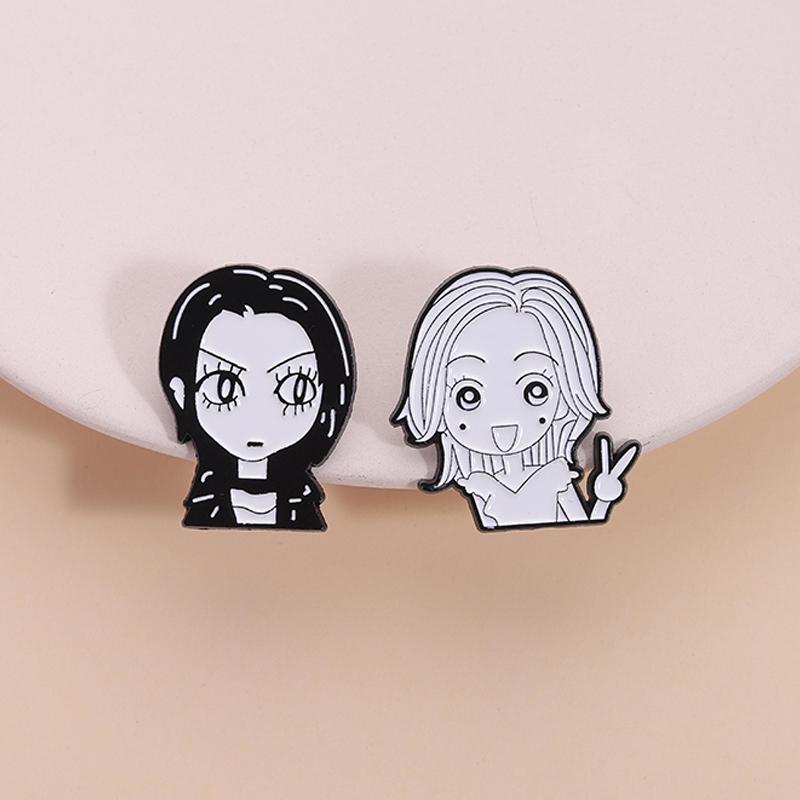 Anime Cartoon Characters Enamel Pin Comic Manga Girl Horror Movie Vampire Brooches Lapel Backpack Badge Jewelry Gift For Friends