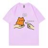 Behave No Orange Cat Meme Funny Tshirts High Quality Cotton Short Sleeve Tshirt Unisex Unisex Casual Fashion Oversized T Shirts