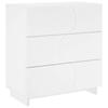 Sideboard White 70 X 38 X 75 Cm Engineered Wood