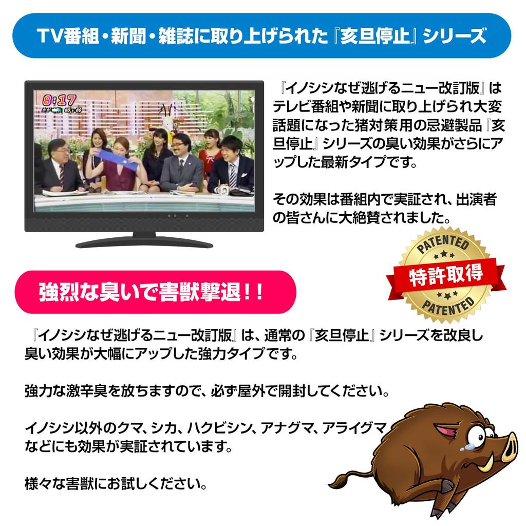 Why Do Wild Boars Run New Revised for Agriculture and Commercial Use Wild Boar Repellent Away? Edition, 10-Pack (Blue Only)