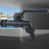 Single Handle Outdoor Water Tap Weatherproof Design Rotating Nozzle Maintenance Without 1/2x3/4 for Garden Hose Connection