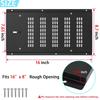 Foundation Vent Covers, 4 Pack 16  X 6.5  Crawl Space Vent Covers with Damper and Screen for Garage Attic Home
