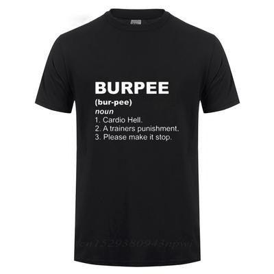 Office Burpee Definition T Shirt Funny Birthday Gift For Men Streetwear Loose Cotton TShirt Crossfit Workout Clothing