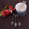 Crystal Head Coffee Spoon Ice Cream Flatware Tea Zinc Zinc Zinc Alloy Scoops Accessories Kitchen Dining Bar
