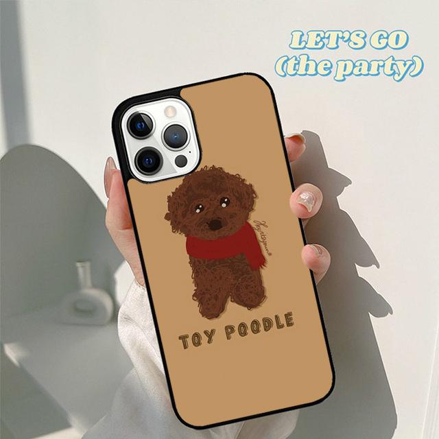 Autumu Poodle Dog Cartoon Phone Case Cover for iPhone 17 Air 16 16e 15 12 11 13 14 Pro Max Apple Plus Coque