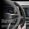 Npcr5 Suitable for Seat Anti-Slip Buckle Segmented Suede Steering Wheel Cover for Ibiza, Arona, Leon, Leon Sportstourer, Ateca and Other 