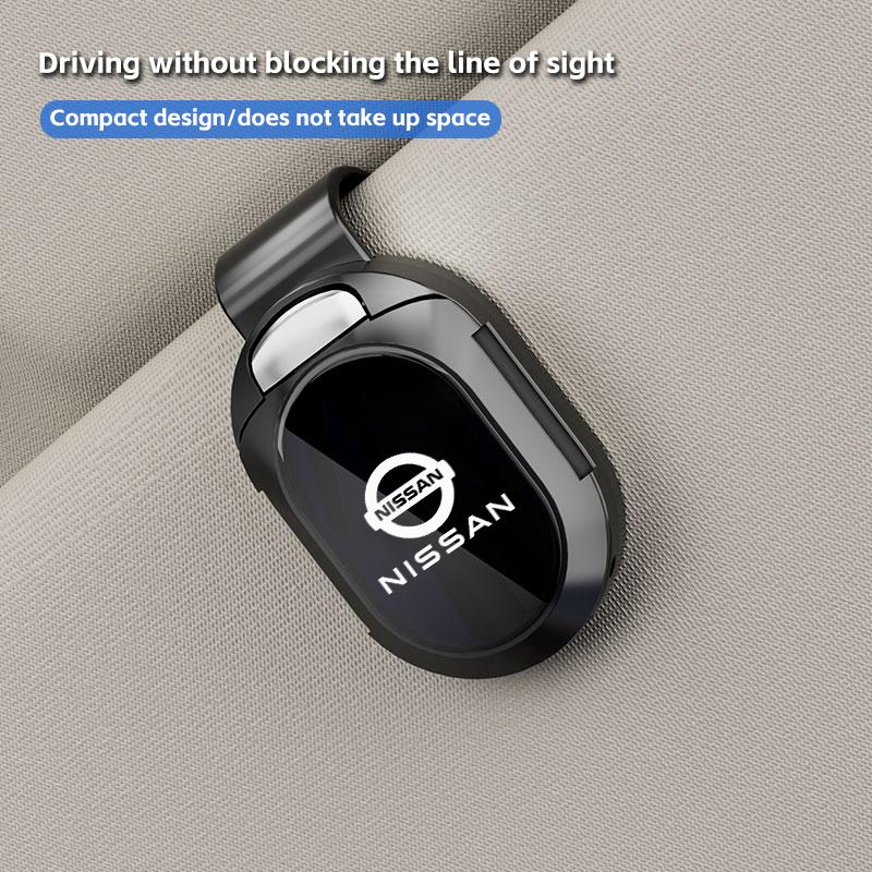 Wskpa9 Car Glasses Clip Suede Sun Visor Sunglasses Holder For Nissan J10 X-Trail Qashqai Juke Leaf Micra NOTE Patrol Pulsar NISMO