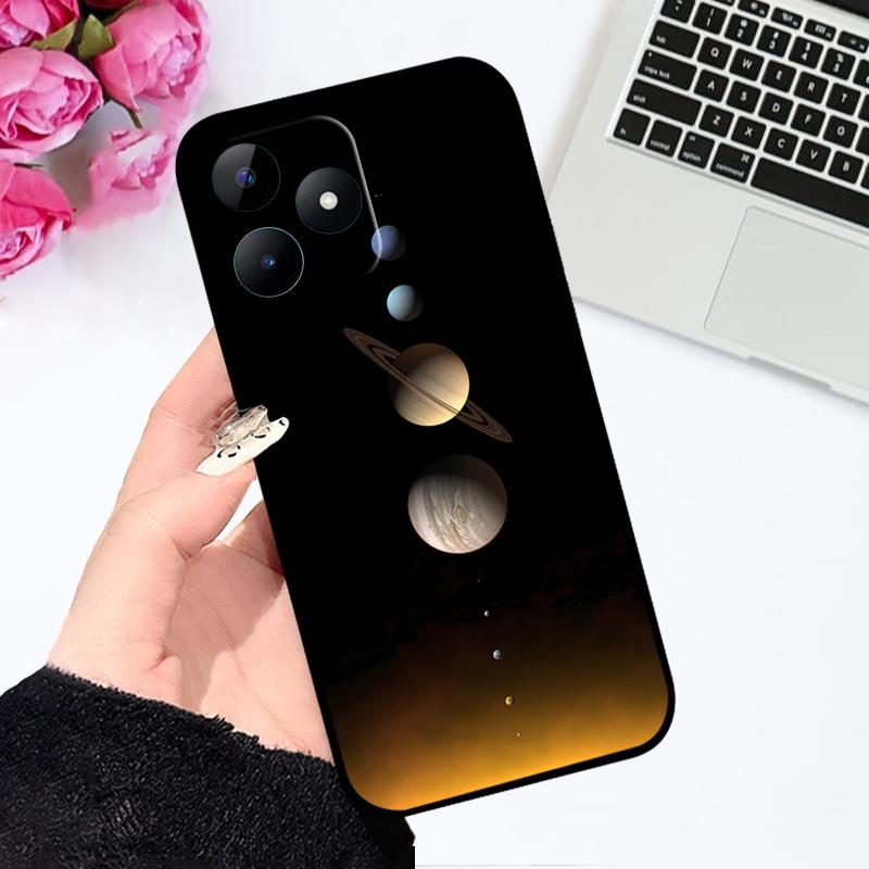 Cartoon Fashion Case For Realme Note 50 Coque Narzo N53 TPU Silicone Phone Covers For Oppo Realme C51 C51s C53 4G Soft Bumper