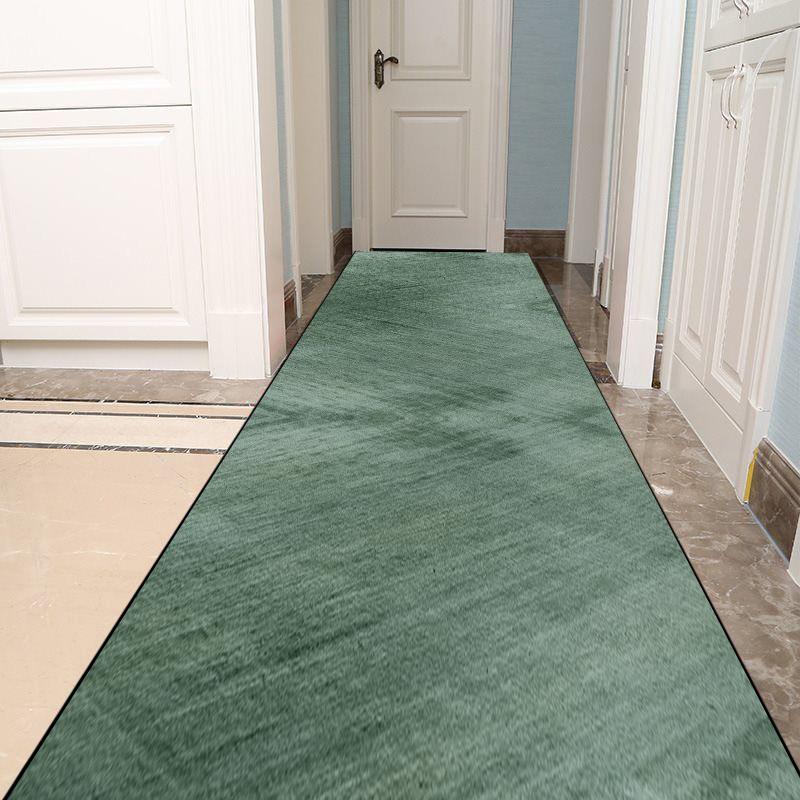 Covor de Coridor Culoare Uni Antiderapant Verde Covoare de Zonă pentru Hol Stil Lux Decor Acasă Covor de Hol Covoraș de Intrare pentru Pridvor Personalizabil