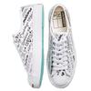 Converse Jack Purcell Full Print Letter Casual Anti-slip Wear-resistant Low-top Skate Shoes Unisex White