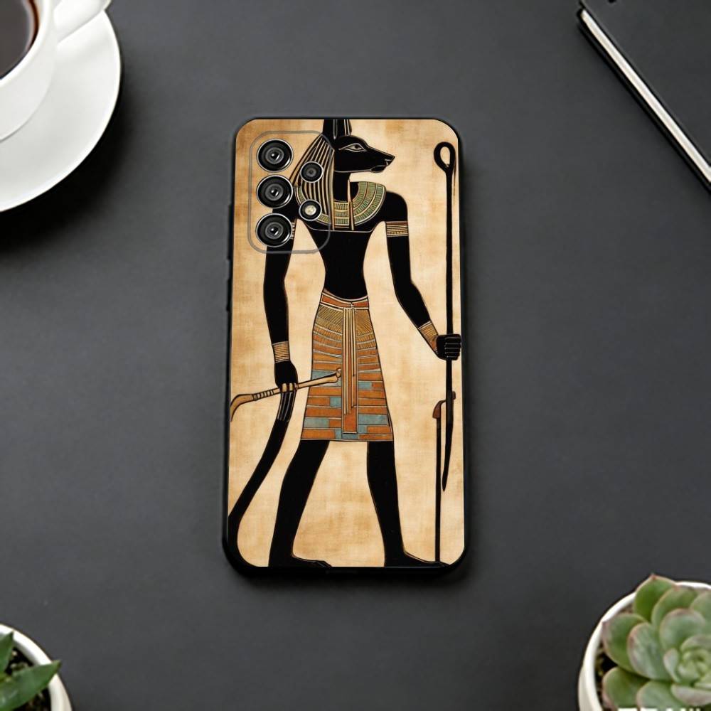 A-Art Ancient E-Egypt Phone Case For Samsung S25,S24,S21,S22,S23,S30,Ultra,S20,Plus,Fe,Lite,Note,10,Black Cover
