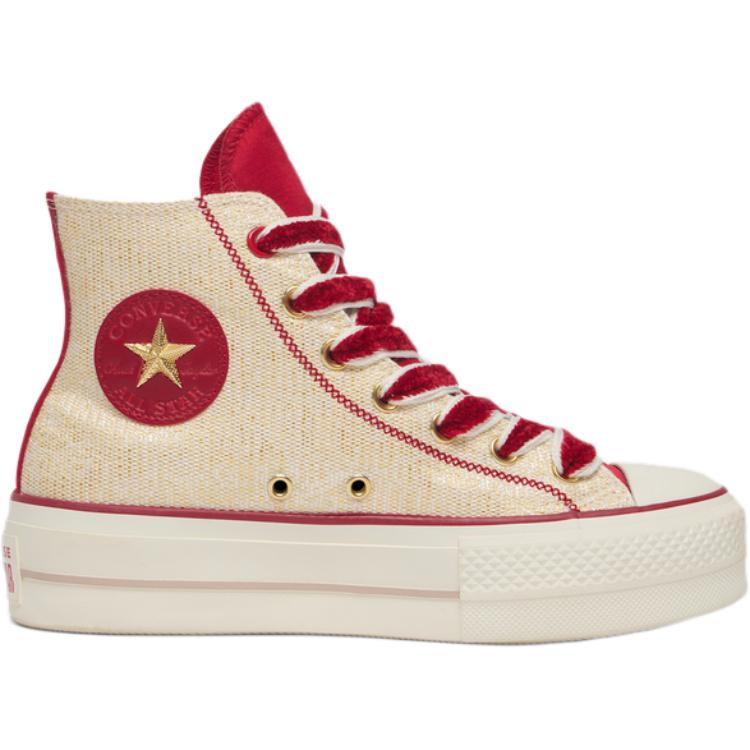 Converse All Star Lift Comfortable Versatile Durable Lightweight High-Top Canvas Shoes Women Sneaker Red A13351C