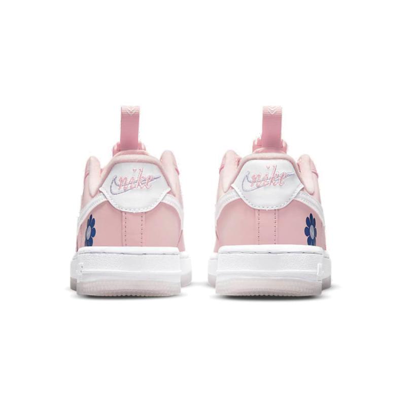 Nike Air Force 1 Toggle SE Abrasion Resistant Low Top Kids' Skateboarding Shoes Pink Flower Children Aged 3 7 Years Old Sneakers DB1814-600