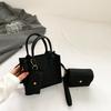 Stylish Casual Mini Tote Bag For Women In Black Orange Green And Fuchsia Perfect For Commuting And Everyday Use