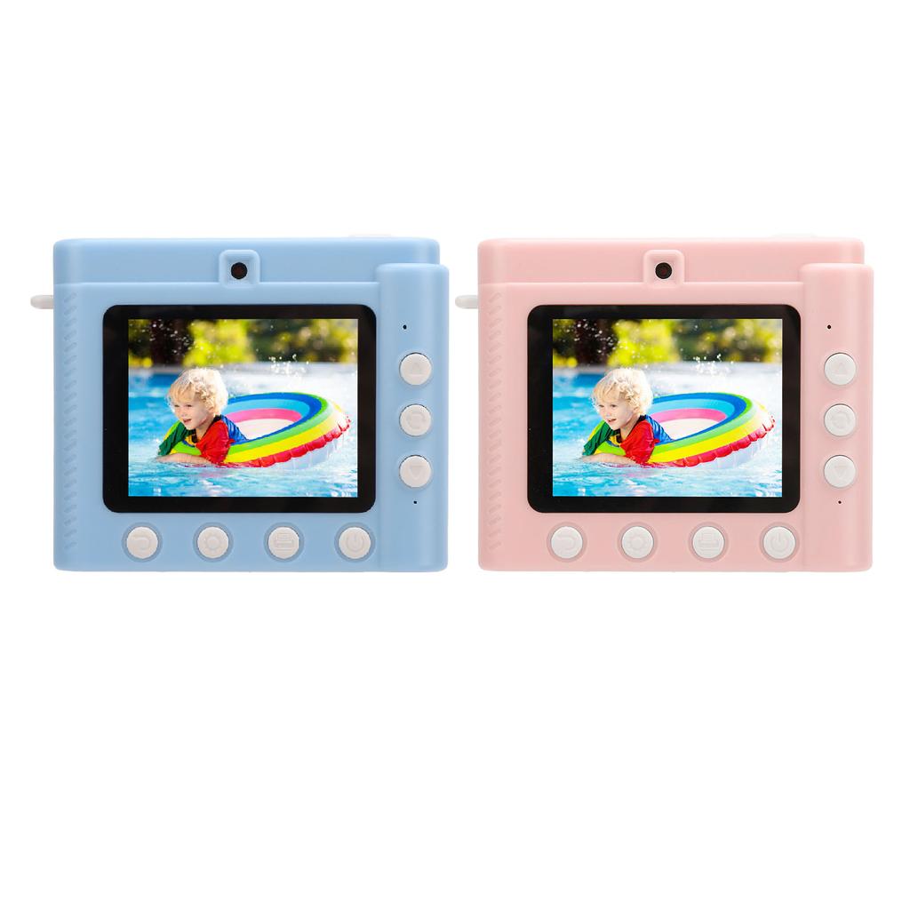 Cámara Infantil con Impresión con 3 Rollos de Papel de Impresión HD Doble Lente Grabadora de Fotos y Video para Juego al Aire Libre Pho