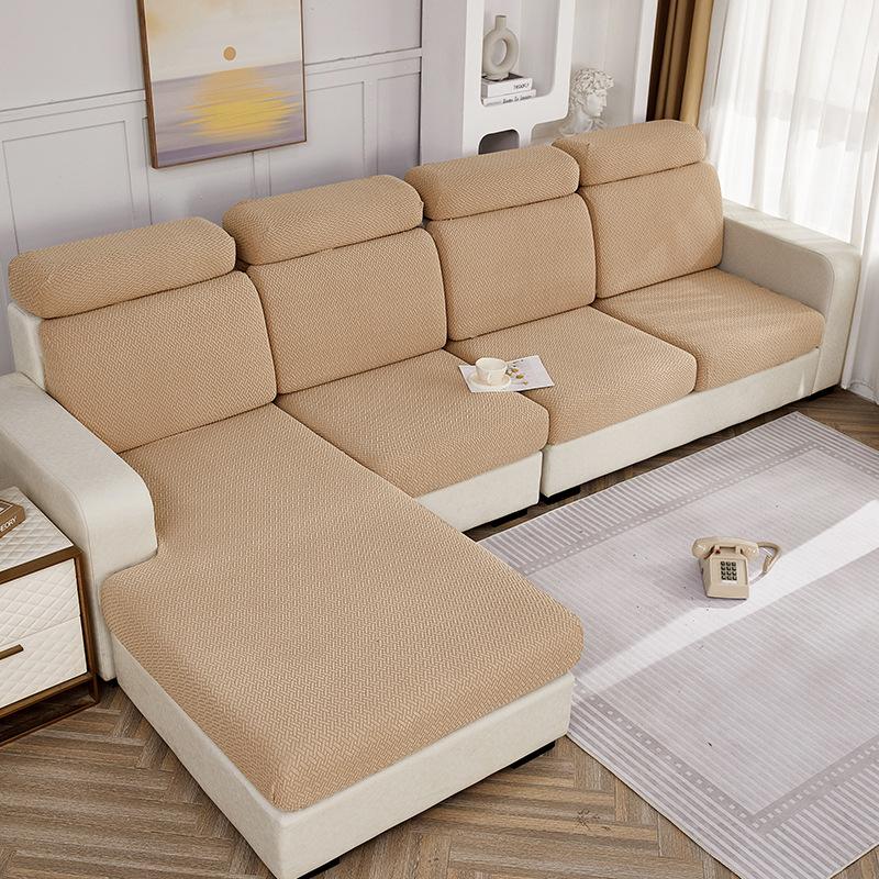Elastic Sofa Cover Cushion Cover Sofa Cover Solid Color Sofa Cover All-Inclusive Four Seasons Universal Cover Cloth Sofa Cushion Cover