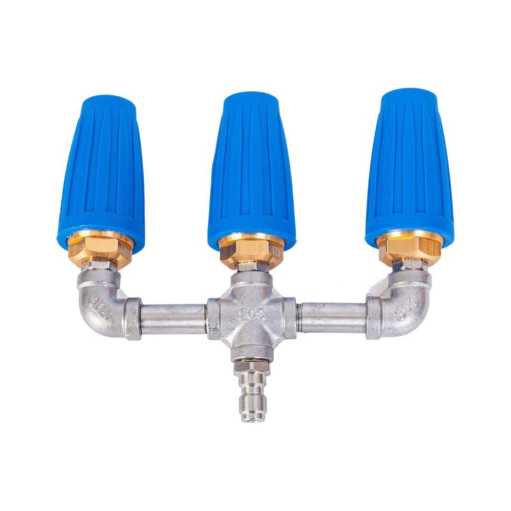 Pressures Washer Nozzle 4000 PSI Triple Nozzles Pressures Washer Turbine Sprayer Nozzles for Garden/Vehicle/Furniture Cleaning