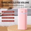 600ml Capacity USB Humidifier Triple Misting for Home Dormitory Office Bedroom N58D