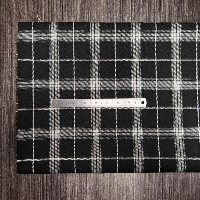 Nueva llegada: Tejido de Algodón Cepillado a Cuadros para Ropa Infantil y de Mujer - Tejido de Franela Jacquard Teñido en Hilo de Poliéster-Algodón.