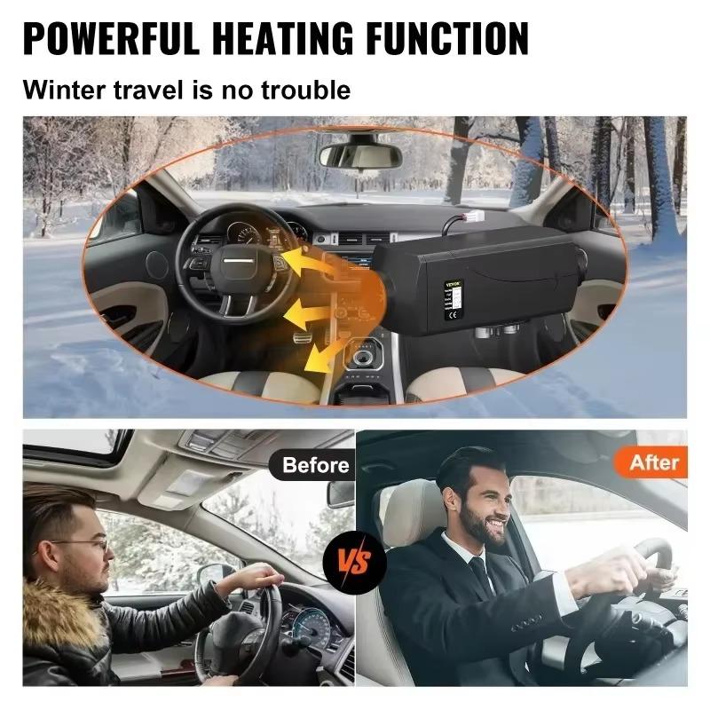12V/24V 2KW/5KW Air Diesel Heater Car Diesel Heater Diesel Parking Heater Low Noise Heater for Truck Bus RV Trailer Boat