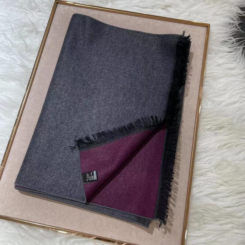 Hengyuanxiang Men's Winter Silk Brushed Scarf