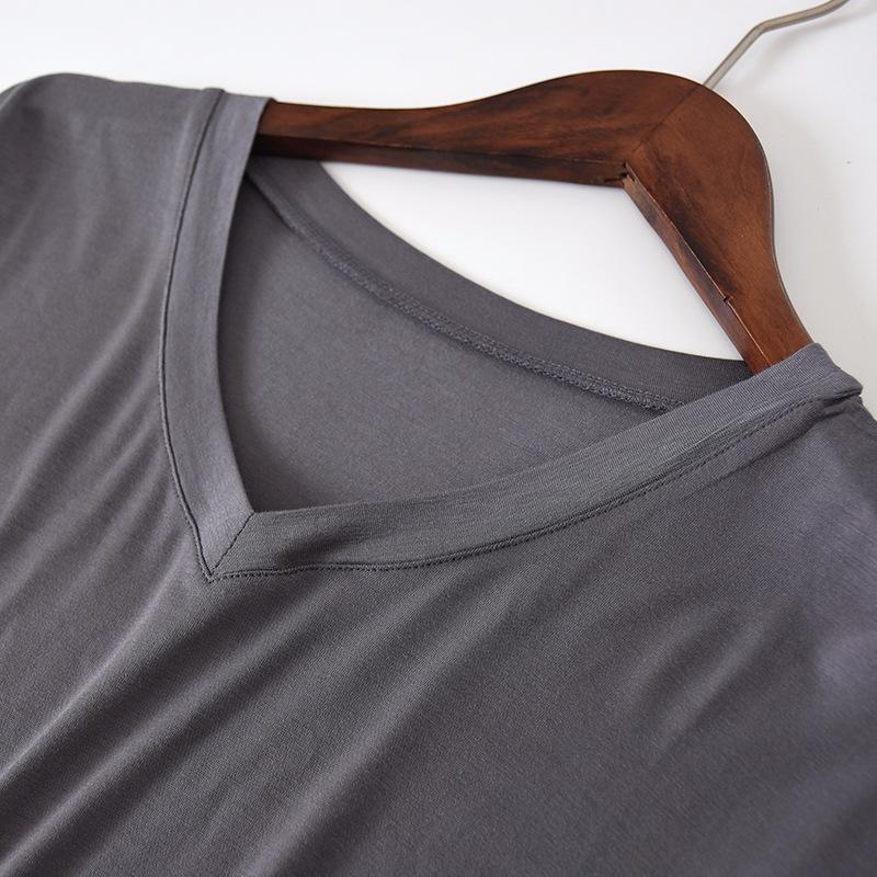 Japanese Spring and Summer Men's Pajamas Suit Modal Viscose Fiber Short-sleeved Trousers Loose Large Size Casual Home Wear